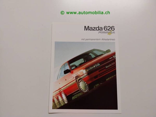 Mazda 626 Formula 4 1989/12 Prospekt deutsch
