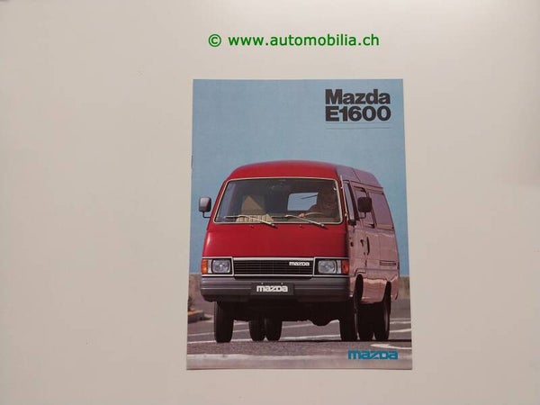 Mazda E1600 1981/08 Prospekt deutsch