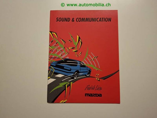 Mazda "Sound & Communication" Autoradio und Natel C Prospekt deutsch