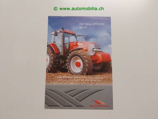 McCormick MTX200 2003 Prospekt deutsch