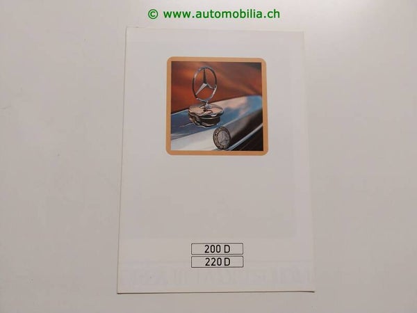 Mercedes-Benz 200/220 D W115 (/8) Prospekt 1972/09 deutsch