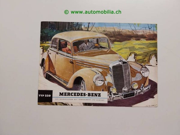 Mercedes-Benz Typ 220 (W187) Prospekt 1952/01 deutsch