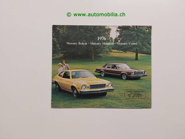 Mercury Modellprogramm 1976 Prospekt englisch