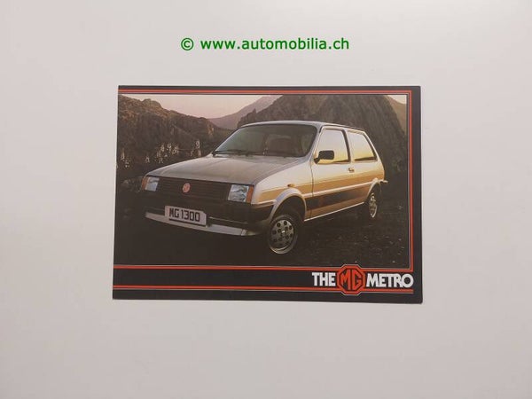 MG Metro Prospekt englisch