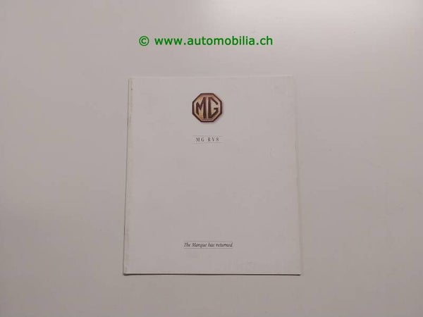 MG RV8 1993/09 Prospekt deutsch