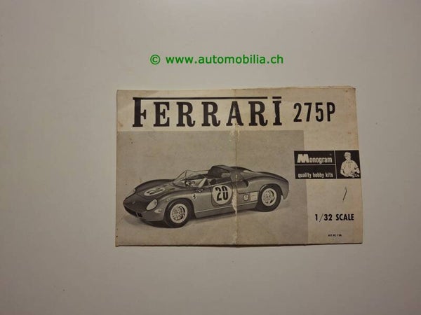 Ferrari 275P Bausatzanleitung von Monogram 1/32