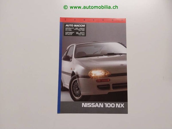 Nissan 100 NX Zubehörprospekt deutsch