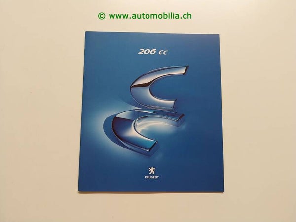 Peugeot 206 CC Prospekt 2001 französisch