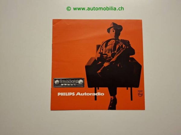Philips Autoradios ca. 1961 Prospekt deutsch