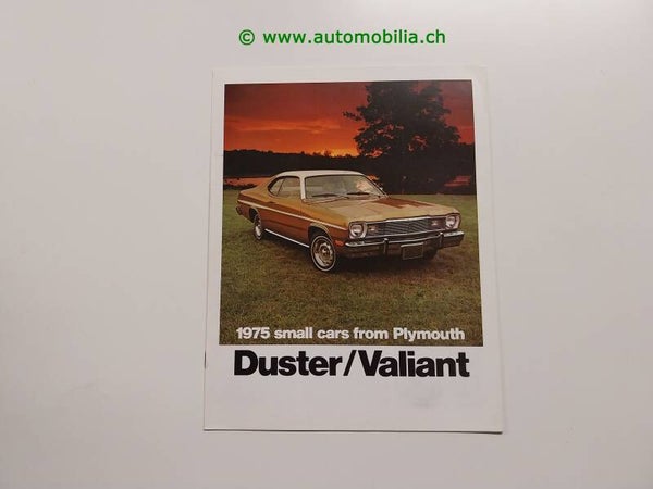 Plymouth Duster / Valiant 1975 Prospekt englisch