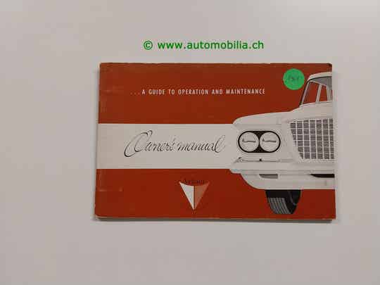 Plymouth Valiant 1961 Betriebsanleitung englisch