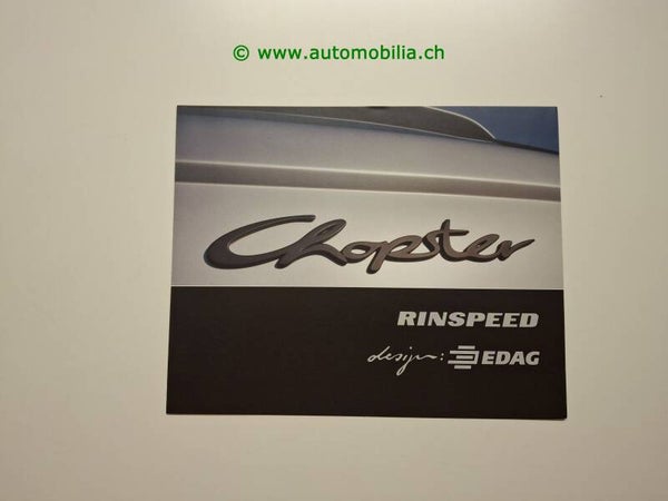 Rinspeed Chopster (Porsche Cayenne) Prospekt deutsch