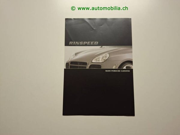 Rinspeed Porsche Cayenne Prospekt deutsch/englisch