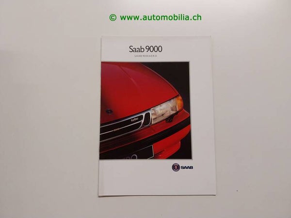 Saab 9000 Aero 1993 Prospekt deutsch