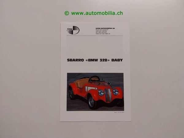 Sbarro BMW 328 Baby Prospekt f/e/d