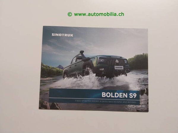 Sinotruk Bolden S9 Prospekt englisch