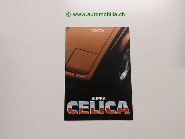 Toyota Celica Supra 1982/02 Prospekt d/f/i