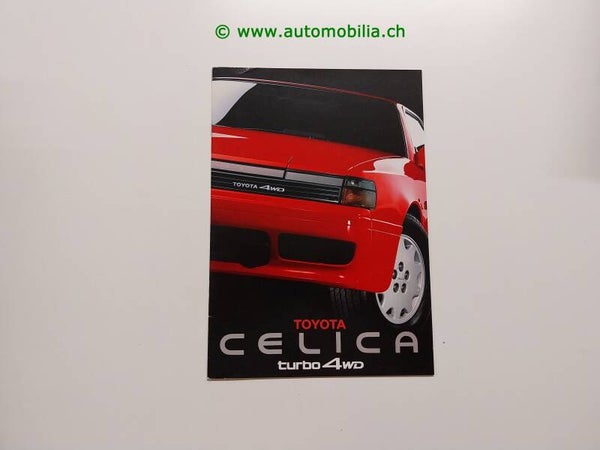 Toyota Celica Turbo 4WD 1987/12 Prospekt d/f/i