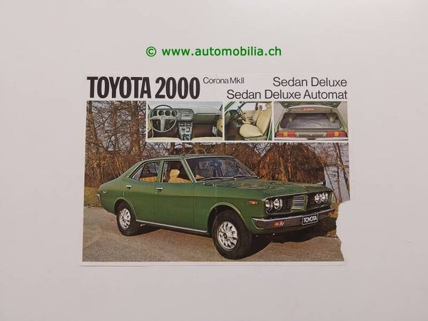 Toyota Corona Mark II 2000 Prospekt deutsch/französisch