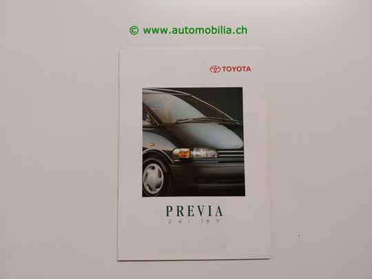 Toyota Previa 2.4i 16V 1994/01 Prospekt d/f/i