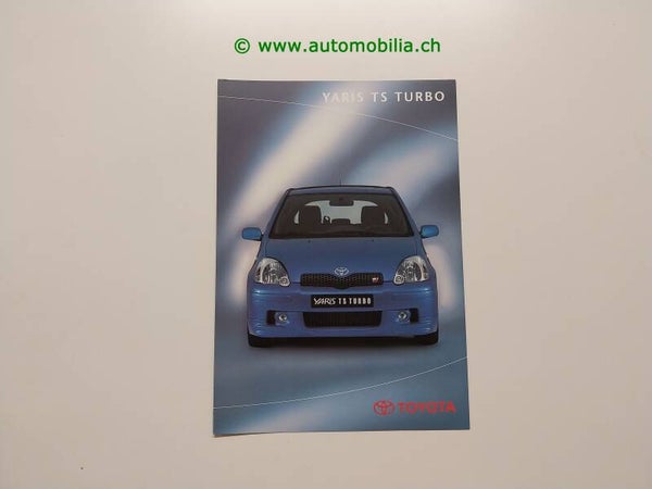 Toyota Yaris TS Turbo 2003/10 Prospekt deutsch