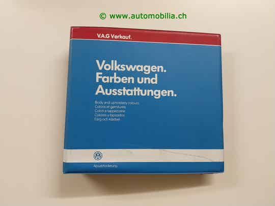 VW Musterordner – Farb- und Ausstattungsprogramm 1987