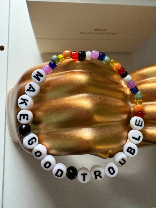 Make Good Trouble bracelet