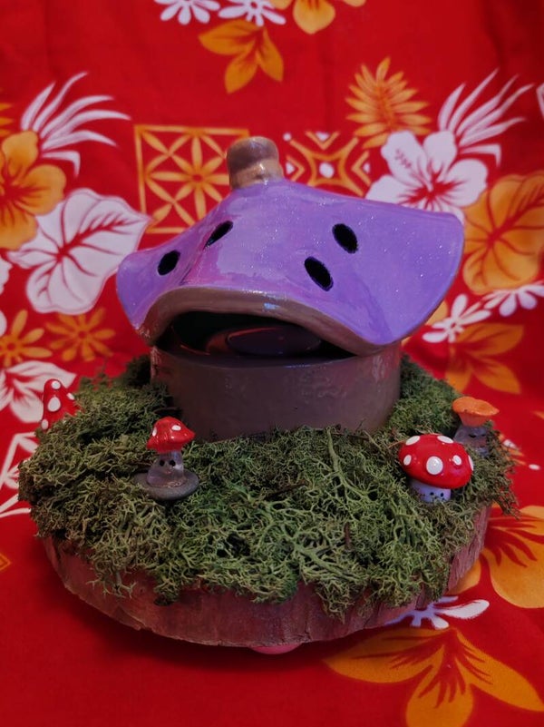 Lampe Champignon "Violette"