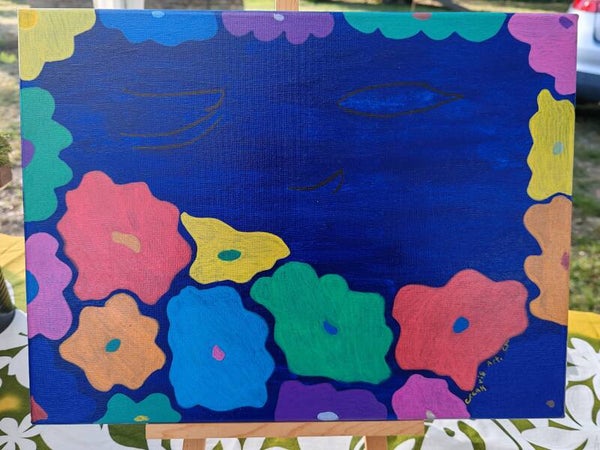 Tableaux Flowers Face