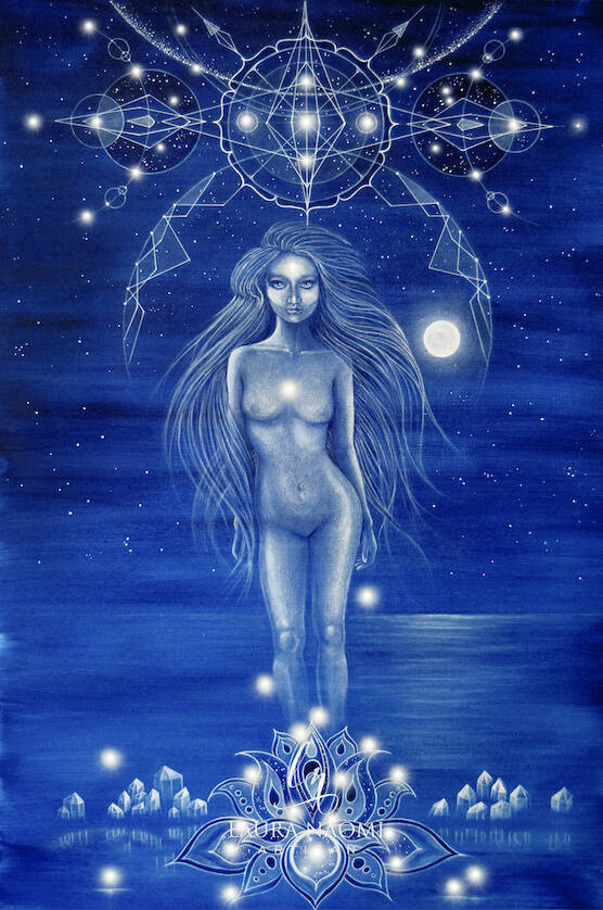 Dakini © 2020, Acrylic on Canvas