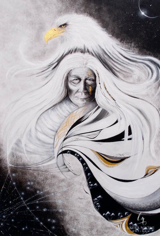 Eagle Spider Medicine © 2015, Acrylic on Canvas