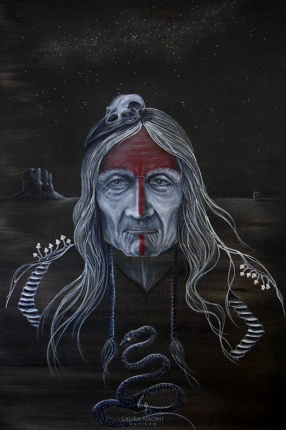 Snake Ceremony © 2021, Acrylic on Canvas