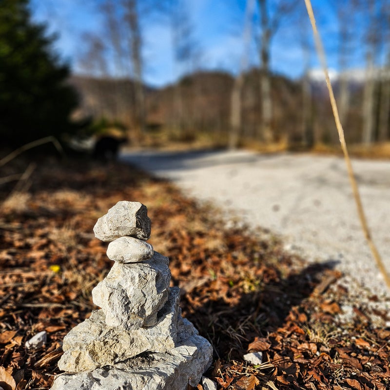 Super markiert mit Steinmandln