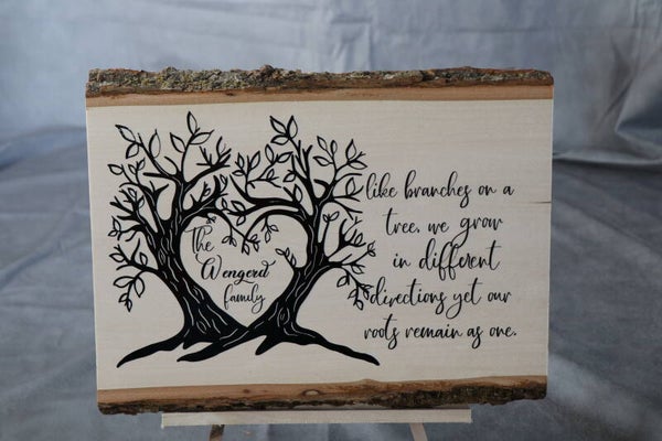 Live edge family tree.
