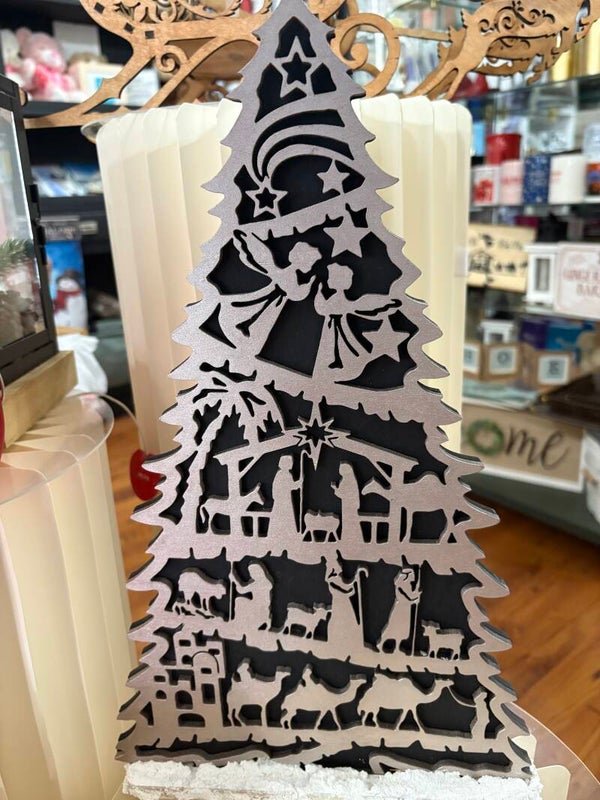 Nativity Christmas tree