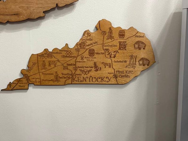 Kentucky attractions map