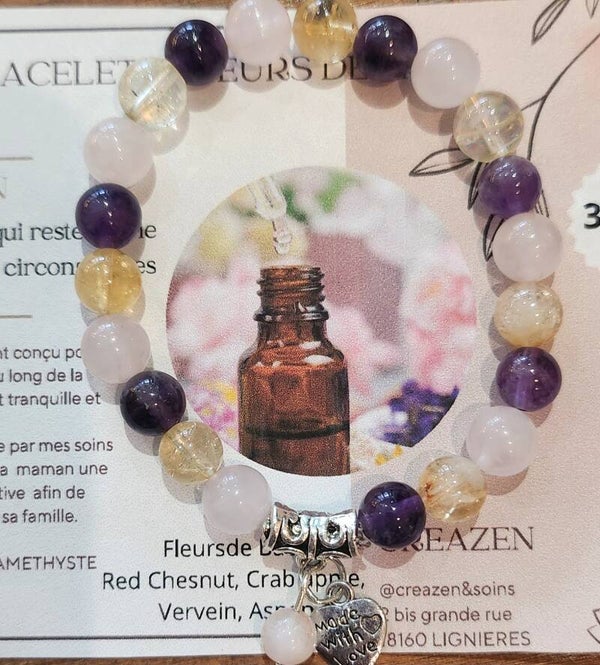 combo bracelet + fleurs de Bach MAMAN ZEN