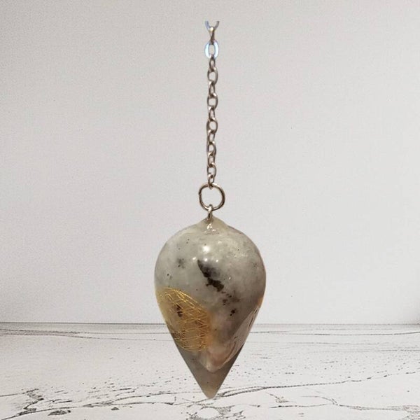 pendule goutte  fleur de vie