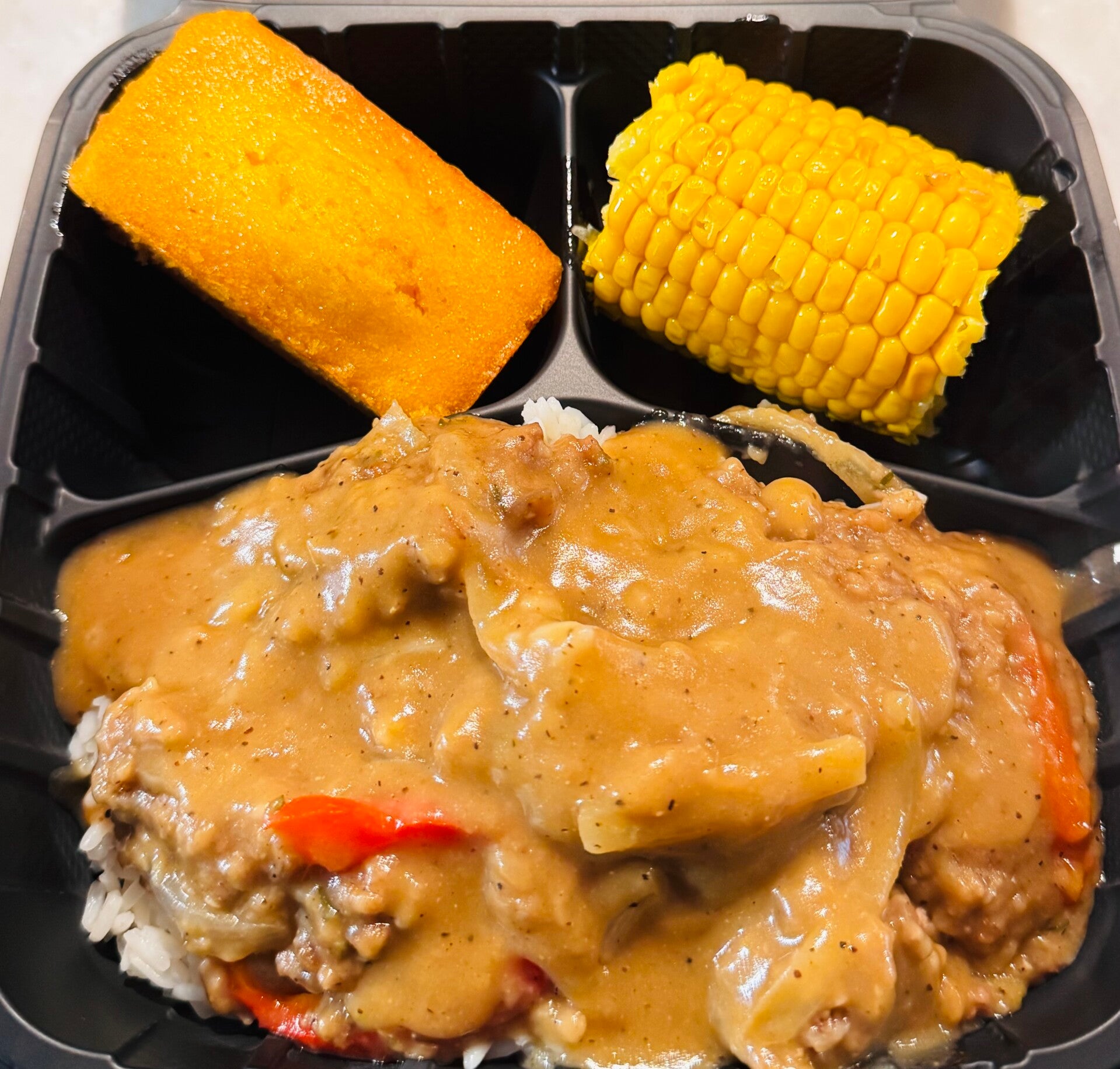 Cube Steak With Gravy Onions and Peppers