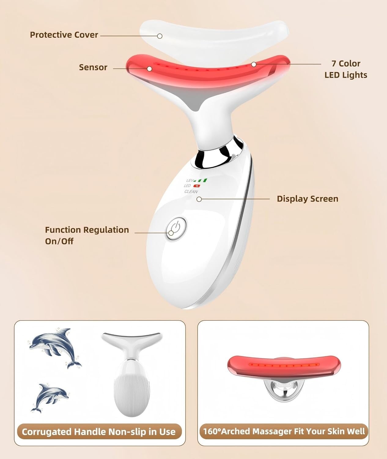 C2K GlowTherapy: 7-in-1 LED Neck & Face Sculptor