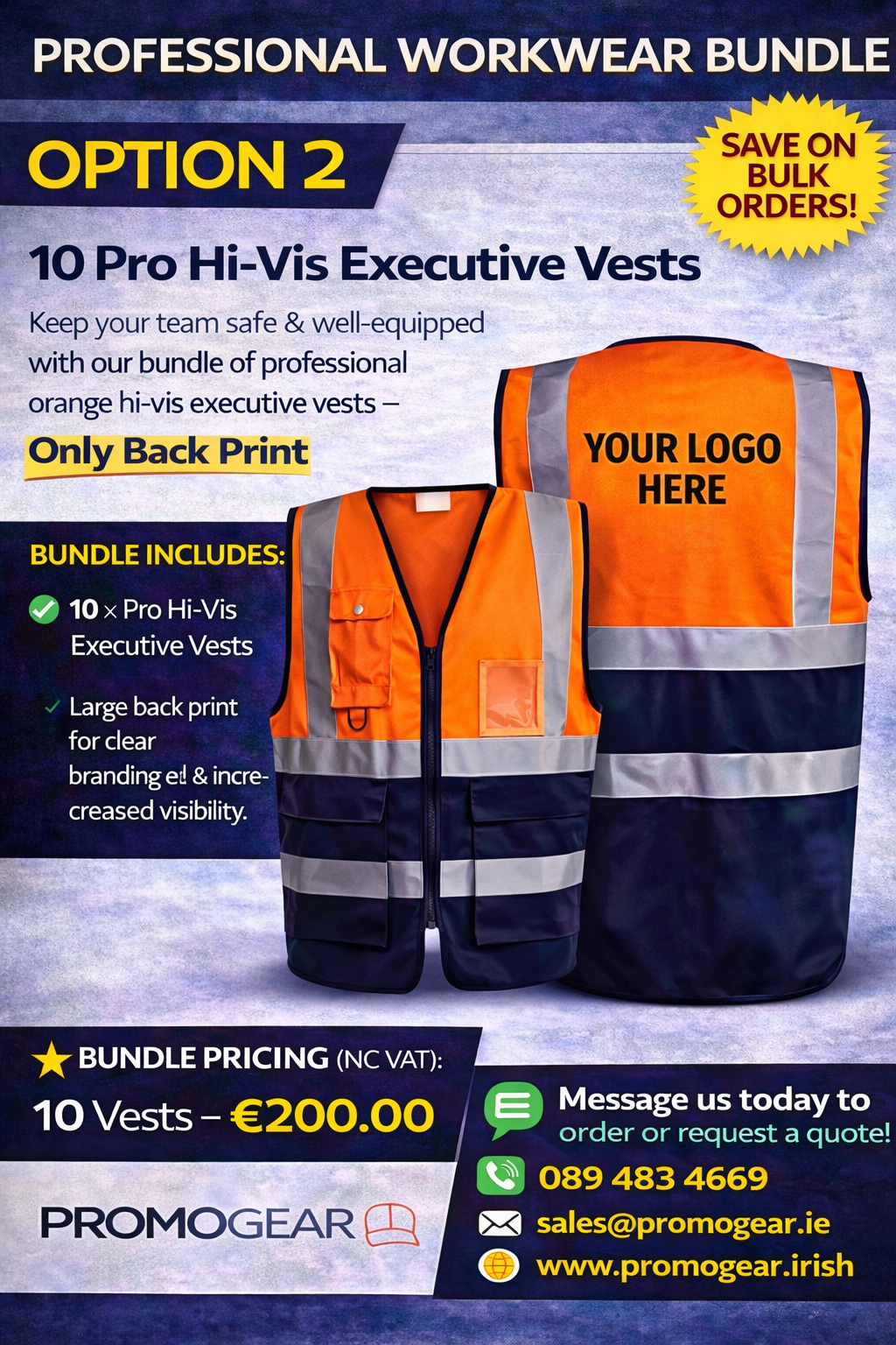 10 x Pro Hi-Viz Executive Vest Bundle