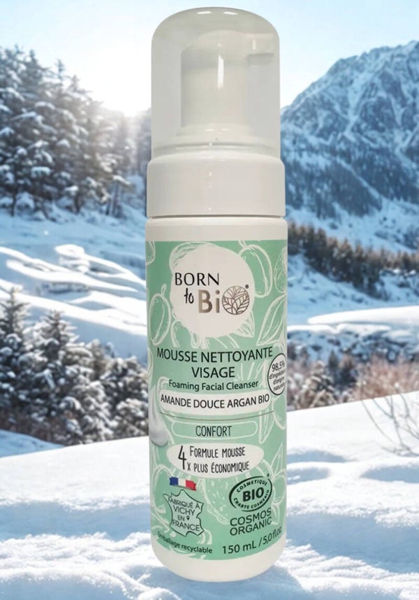 Mousse Nettoyante Visage Confort – Amande & Argan Bio 🤎