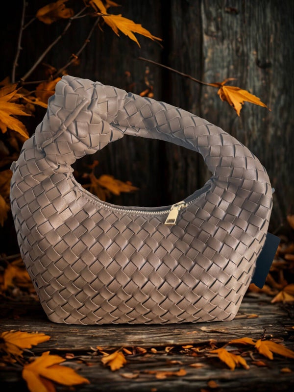 Sac a main demi Lune 🌒 Tom et Eva taupe