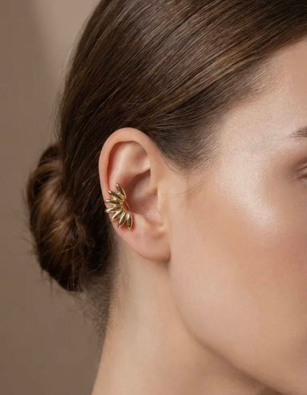 Earcuff doré Amélya – Acier inoxydable