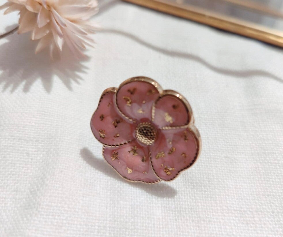 Bague 🌸 rose doré