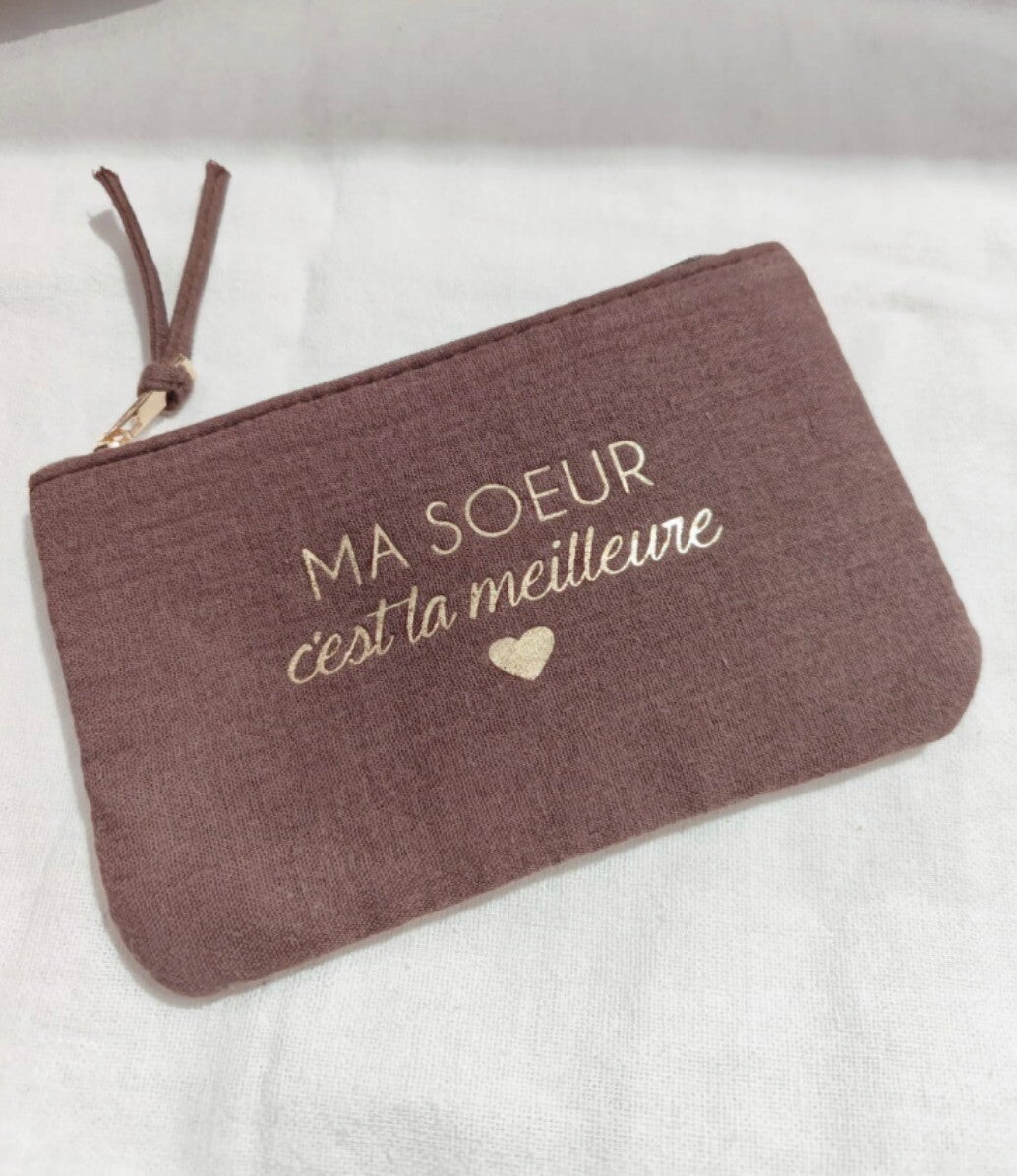 Pochette ma sœur, c’est la meilleure choco 🤎