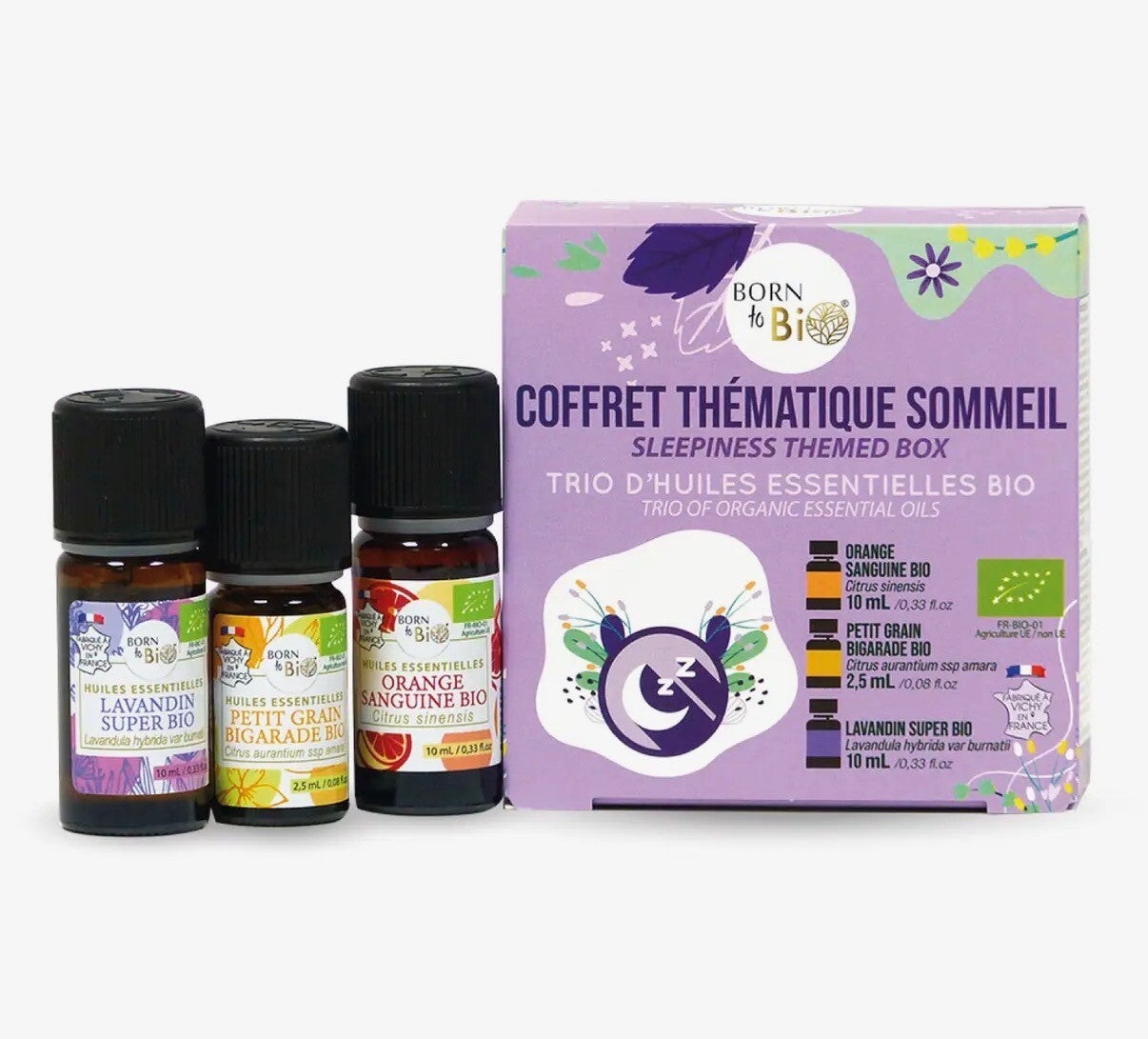 Coffret Sommeil – Huiles Essentielles Bio 🌙