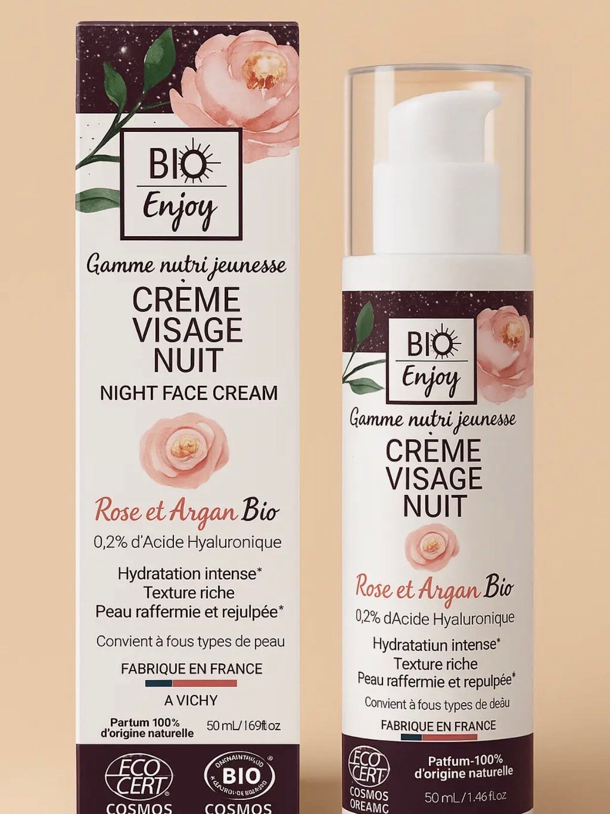 Crème de Nuit Rose & Argan 🌙