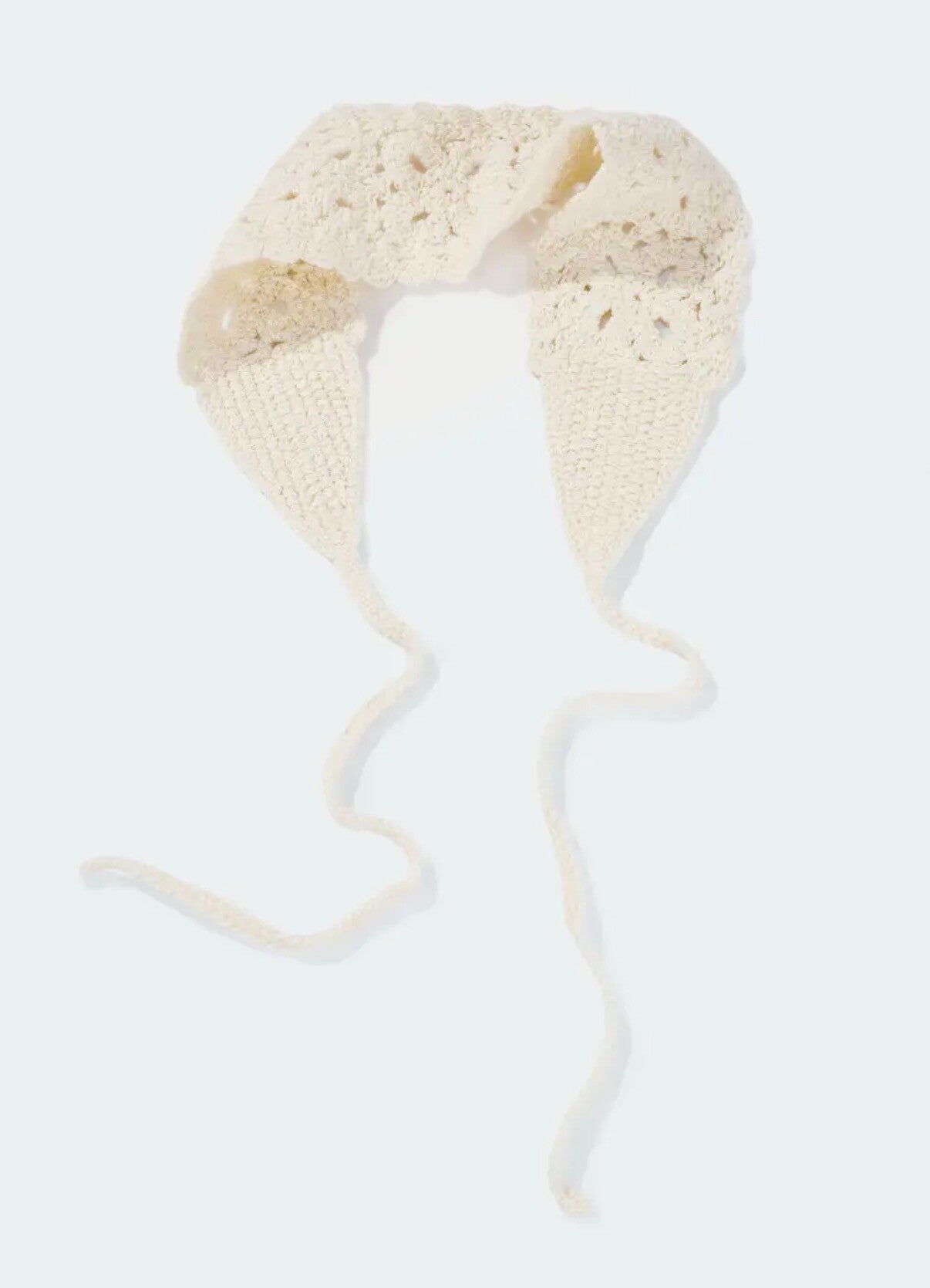 Bandana en crochet écrue 👩