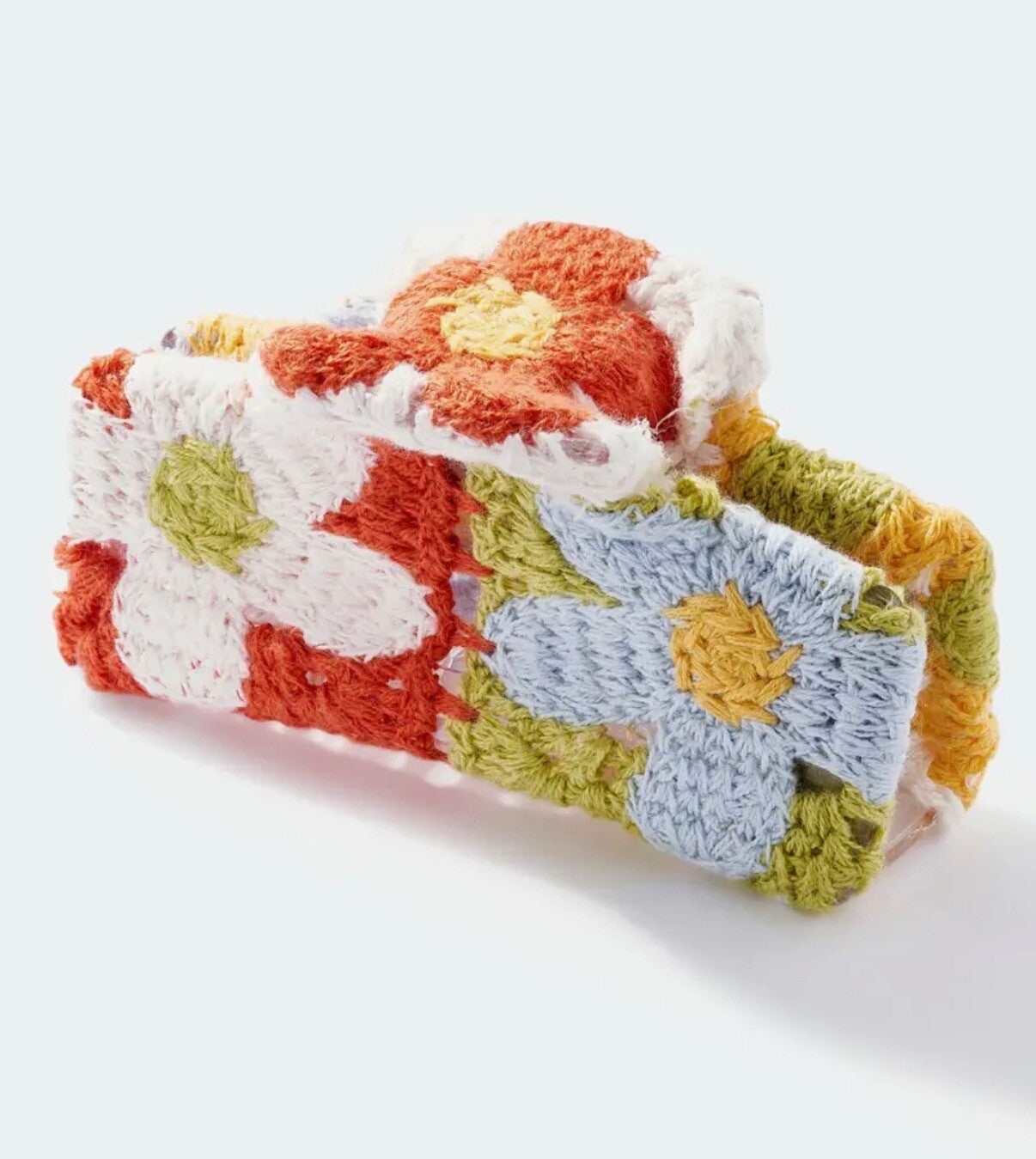 Pince à cheveux en crochet à fleurs 🌷